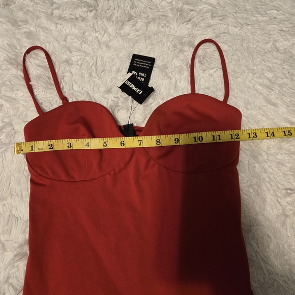 NWT Express Body Contour Women's Size XS Color Red - Picture 5 of 10